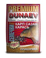 Прикормка Dunaev Premium 1кг Карп-Сазан (жареный арахис)