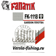Крючок одинарный Fanatik FK-1118 Gardon/Плотва 12, 9 шт/уп 
