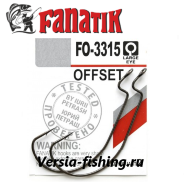 Крючок офсетный  Fanatik FO-3315 Offset 1/0, 4 шт/уп 