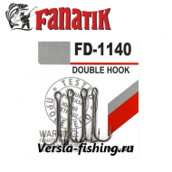 Крючок двойной Fanatik FD-1140 Double Hook 2/0, 3 шт/уп 