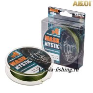 Плетёный шнур Akkoi Mask Mystic X4 100м 0,24мм/11,34кг Deep Green 