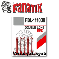 Крючок двойной Fanatik FDL-11103 Double Long Red 12, 5 шт/уп  