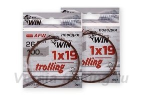 Поводок WIN Wire Innovation 1x19 (AFW) Trolling стальной 15кг/50см (1шт)