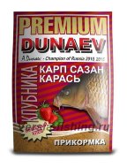 Прикормка Dunaev Premium 1кг Карп-Сазан (Клубника)