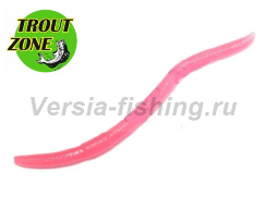 Мягкая приманка Trout Zone Wake Worm 2,4" розовый сыр