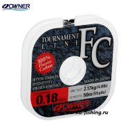 Леска флюорокарбоновая Owner Tournament Line FC 50м 0,16мм/1,83кг 