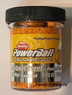 Паста форелевая Berkley Powerbait Natural Scent Glitter Trout Bait (50гр) Peach & Pepper