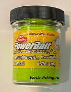 Паста форелевая Berkley Powerbait Natural Scent Glitter Trout Bait (50гр) Cheese Chartreuse