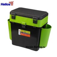 Ящик рыболовный зимний Helios FishBox 19л зеленый