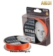 Плетёный шнур Akkoi Mask Ultra X4 130м 0,14мм/5,44кг Orange  