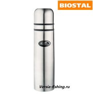 Термос Biostal NB-1000К2 (1,0 л) стальной, две чашки