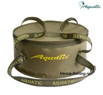 Ведро для замешивания корма Aquatic В-03 (с крышкой) хаки