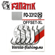 Крючок офсетный  Fanatik  FO-3312 Offset-XL 6, 6 шт/уп 