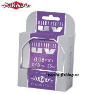 Леска монофильная Mikado Ultraviolet 0,08/0,98кг (25м)        