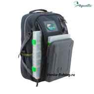 Рюкзак Aquatic РК-02 рыболовный с коробками Fisherbox (тёмно-серый)  
