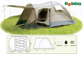 Палатка 4-х местная Holiday GLOBE 4 (H-1035)